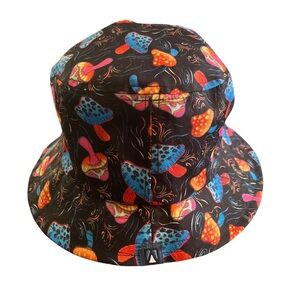 Colourful Mushroom Print Bucket Hat